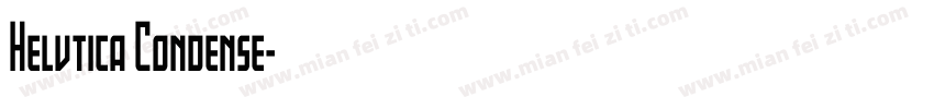 Helvtica Condense字体转换